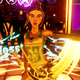 A screenshot from Dance Central VR showing a girl dancing to music of some sort.